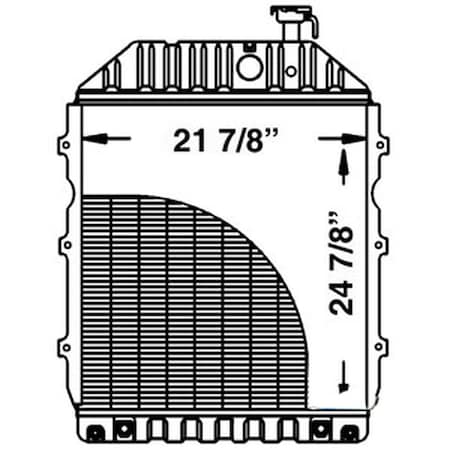 Aftermarket Radiator Fits Ford Tractor 8700 w Oil Cooler D5NN8005P